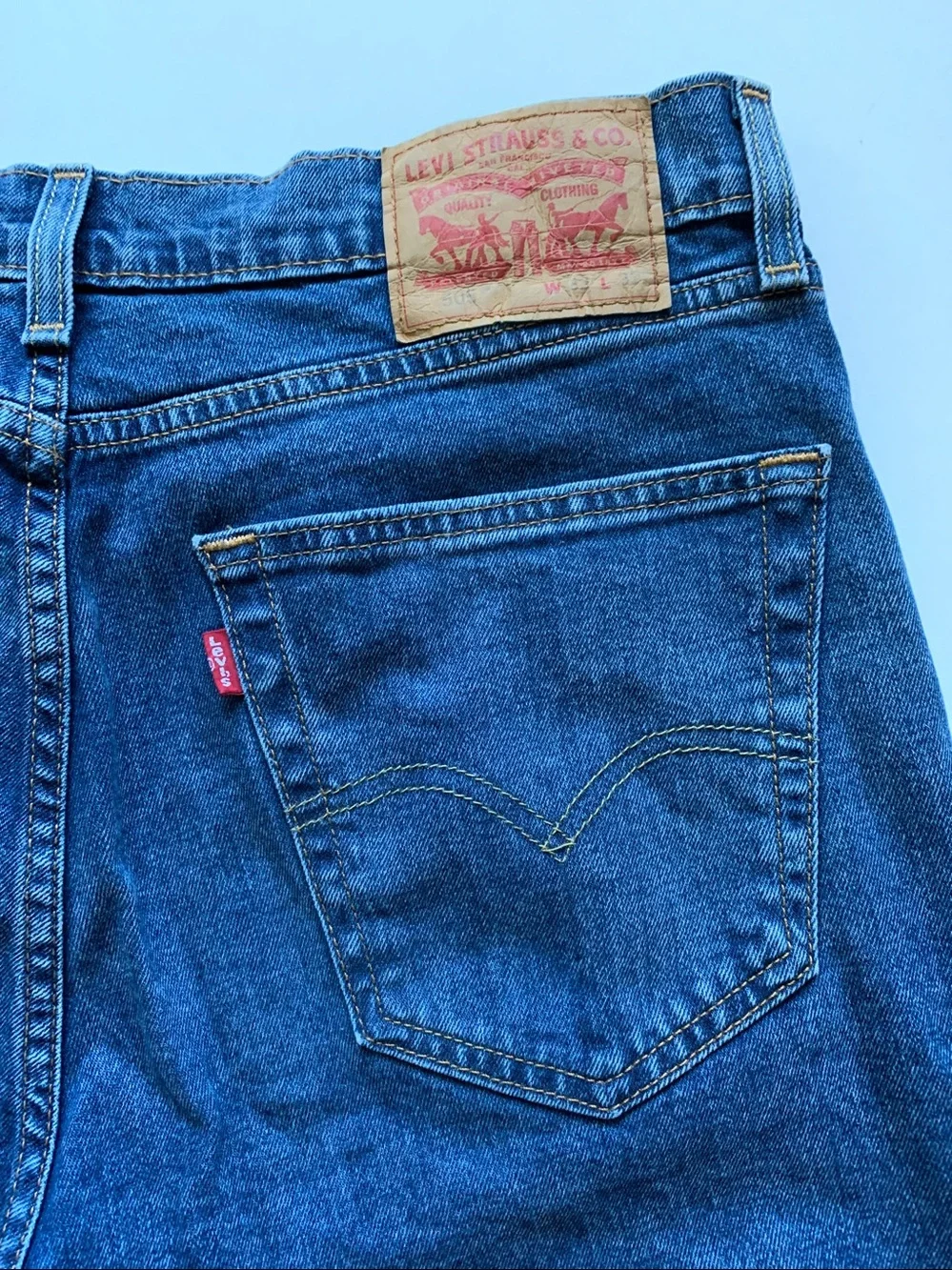 LEVIS 505 EUC Straight Regular Mid Rise Jeans 32x32”